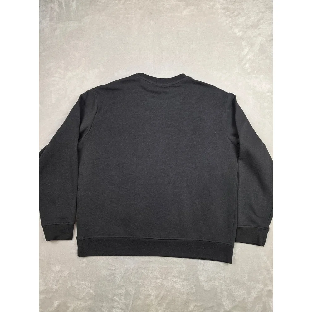 Polo Ralph Lauren Sweatshirt Mens XL Black Graphic Logo Pullover Crewneck Read